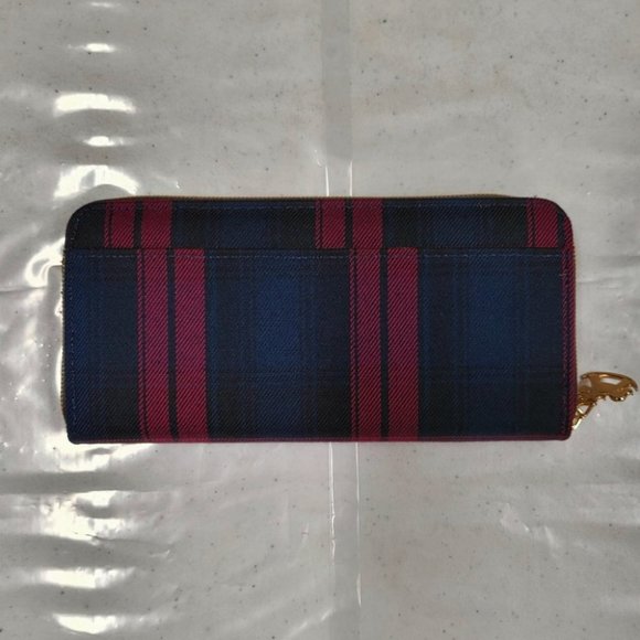 Waterproof Plaid Long Wallet Fits Phone & Bills - Picture 10 of 15